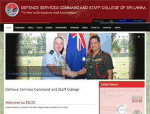Tablet Screenshot of dscsc.lk